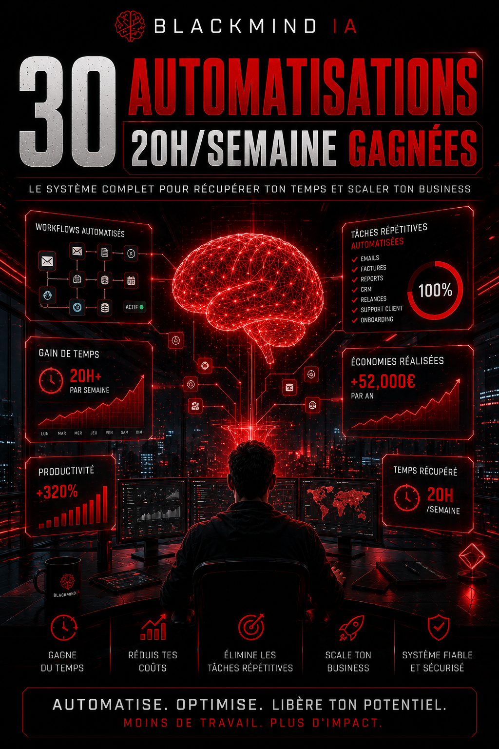 30 automatisations pour gagner 20h/semaine
