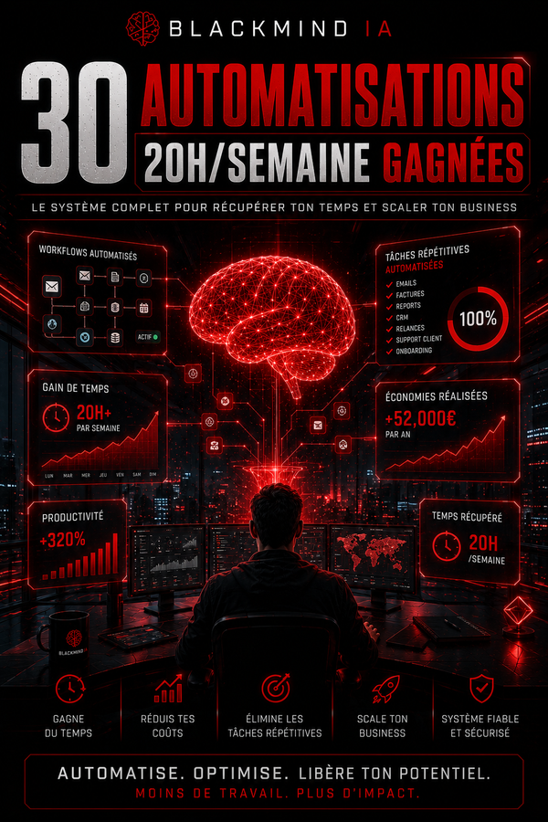30 automatisations pour gagner 20h/semaine