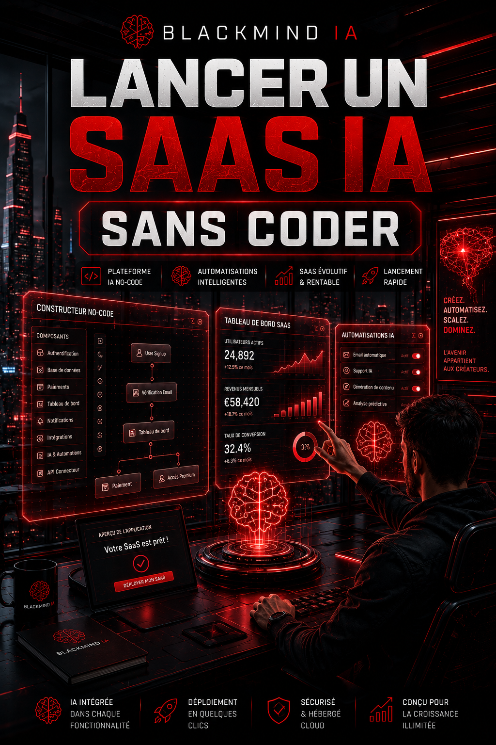 Lancer un SAAS ia sans coder